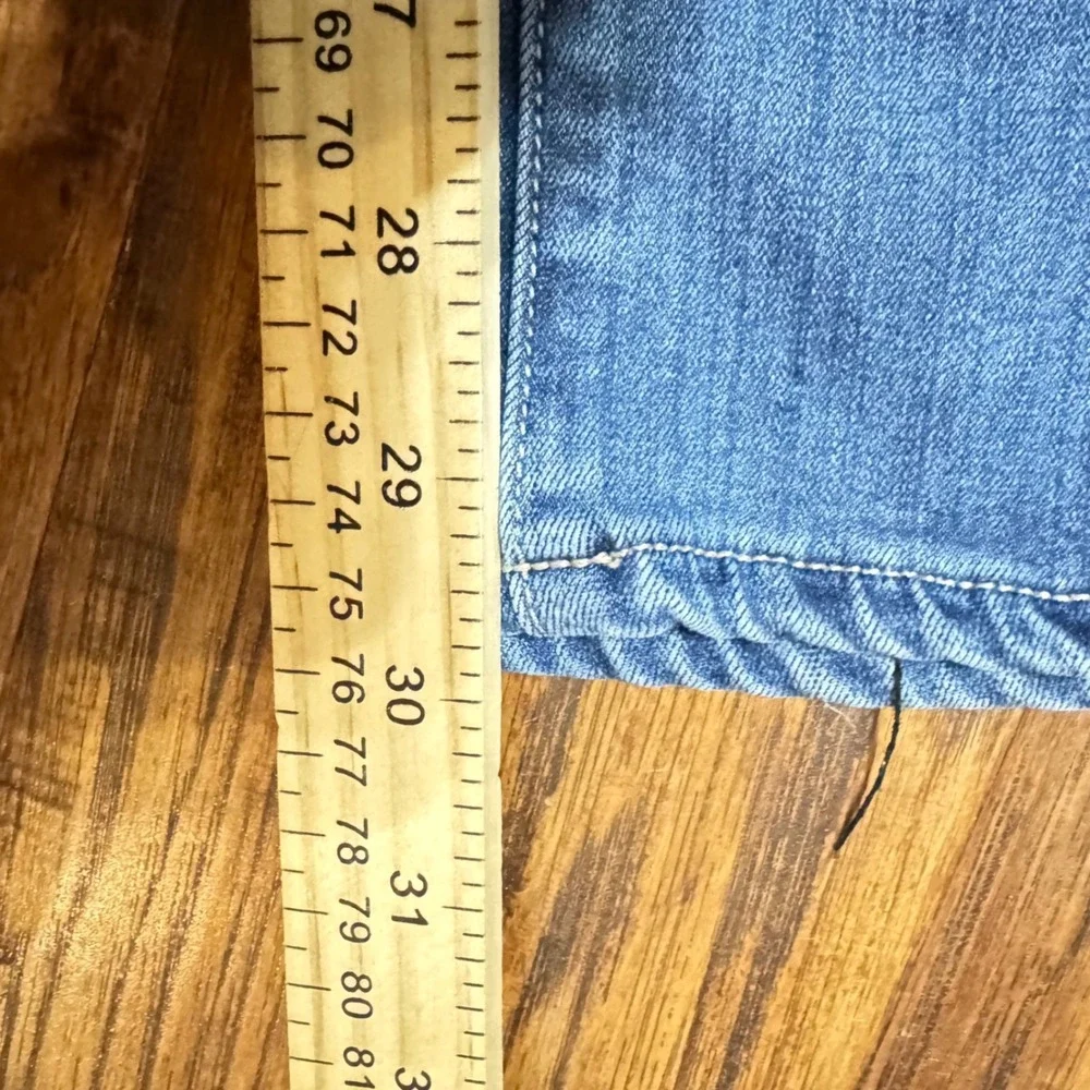 Paige Denim Women Size 25 Blue Medium Wash low rise straight‎ Leg Stretch Jeans